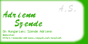 adrienn szende business card